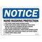 Signmission OSHA, 10" Height, Peel And Stick Wall Graphic, 14" x 10", Landscape, Hand Sanitizer Station Sign W/ OS-NS-RD-1014-L-13210 - alternate 1